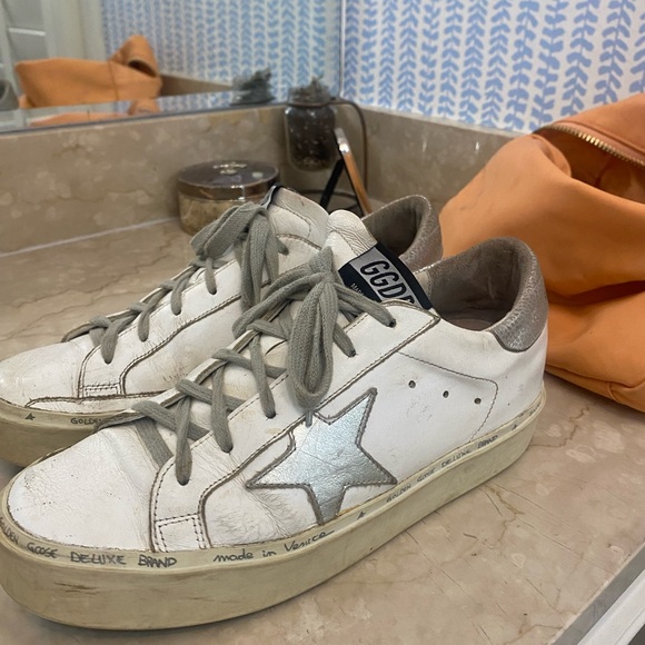 Hi Star sneakers with iridescent star and silver heel tab GGDB golden goose 8 - Picture 3 of 3